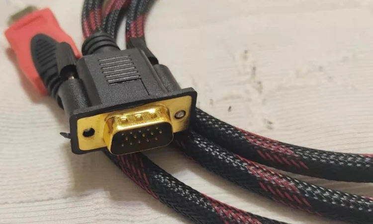 Высокоскоростной позолоченный усиленный кабель GBX HDMI-VGA - фото № 7