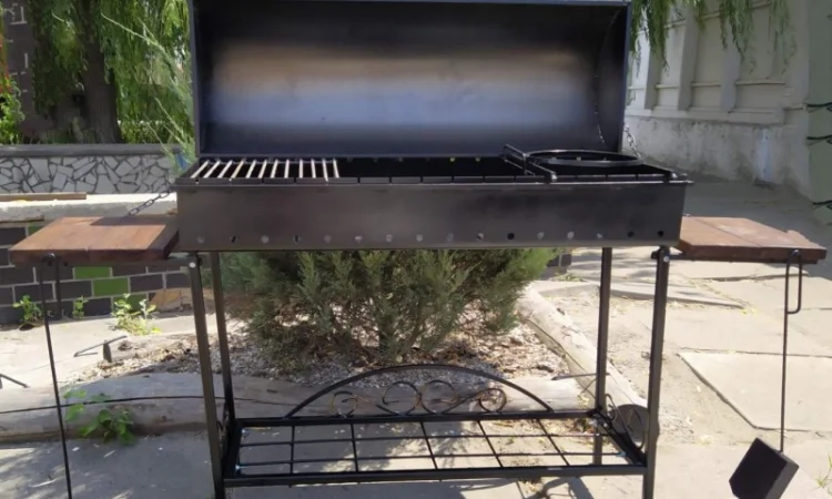 Мангал - Идея Для Подарка. Металл 5 мм. Высота 80 см - фото № 1