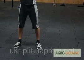 Резиновая плитка для тренажерных залов - фото № 1