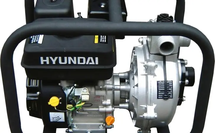 Пожарная Мотопомпа Hyundai HYH 50. Высоконапорная. Подача на 70 м - фото № 1