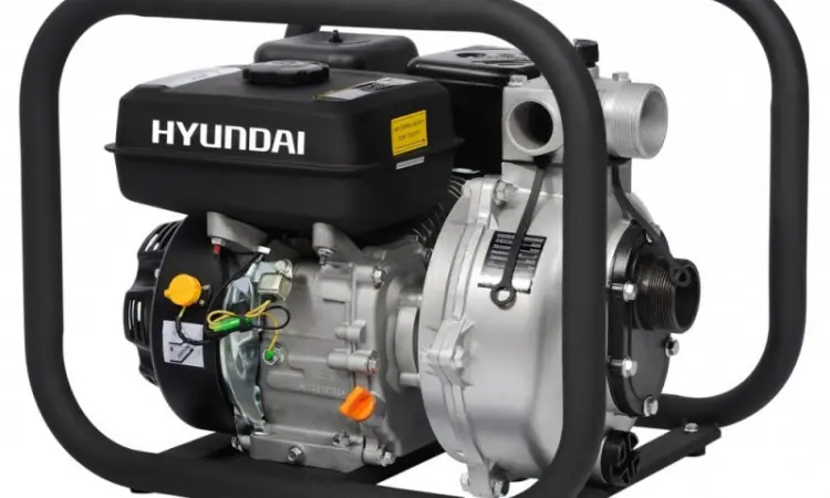 Пожарная Мотопомпа Hyundai HYH 50. Высоконапорная. Подача на 70 м - фото № 2