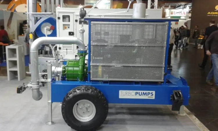 Дизельная насосная станция, мотопомпа Idrofoglia (TurboPumps) для орошения полей - фото № 1