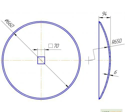 Диск бороны ДМТ Деметра, диски борони Деметра, купити диски борін у виробника в Україні - фото № 2