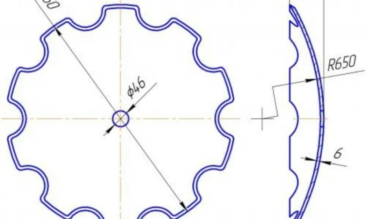 Диск бороны БДТ для сложных грунтов, купити диск борони БДТ, диски БДТ від виробника - фото № 1