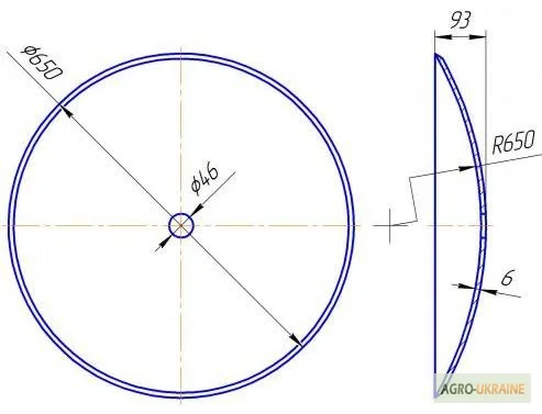 Диск бороны БДТ для сложных грунтов, купити диск борони БДТ, диски БДТ від виробника - фото № 2