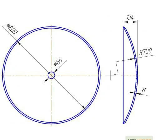 Диск бороны Фрегат БПРР, диск Фрегат, купити диски борони Фрегат у виробника - фото № 2