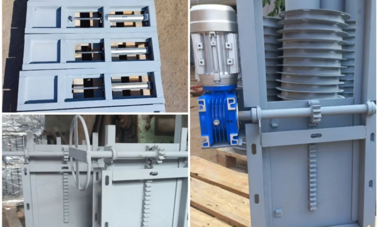 Задвижка реечная 220х220 - фото № 1