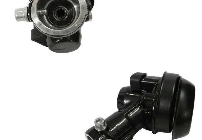 Редуктор (d=28 мм, 9 шлицов) (черный, с кнопкой) мотокосы Vitals 40/44, код 178859SL - фото № 1