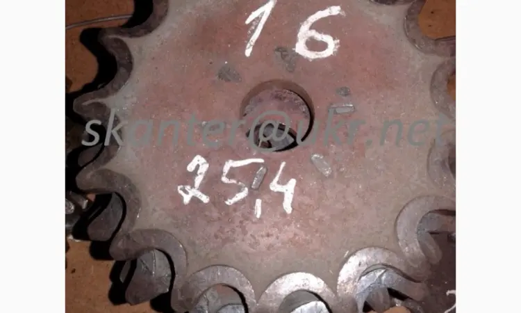 Звездочка зірочка крок t=25.4 зуб =16 - фото № 1