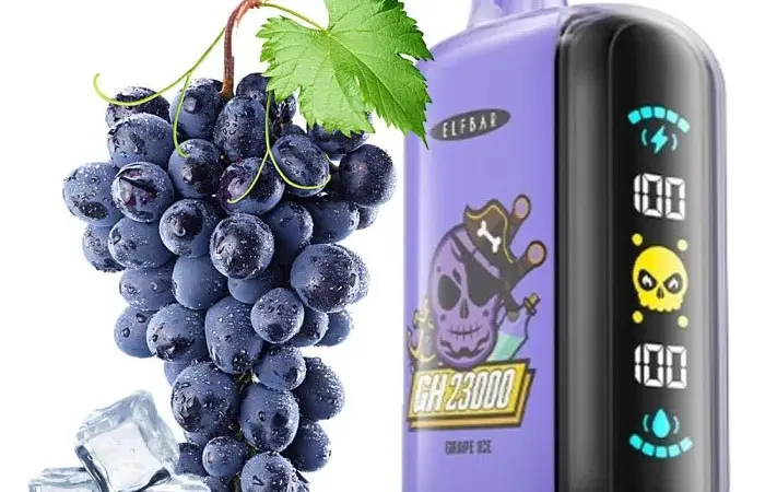 Електрона сигарета ELF BAR 5% 23000 тяг (Льодяний Виноград) - фото № 1