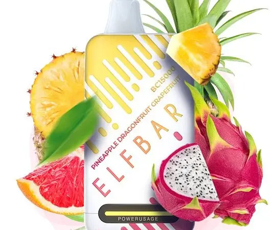 Э-сигарета ELF BAR 5% 15000 тяг, Ананас Драконовий фрукт Грейпфрут - фото № 1