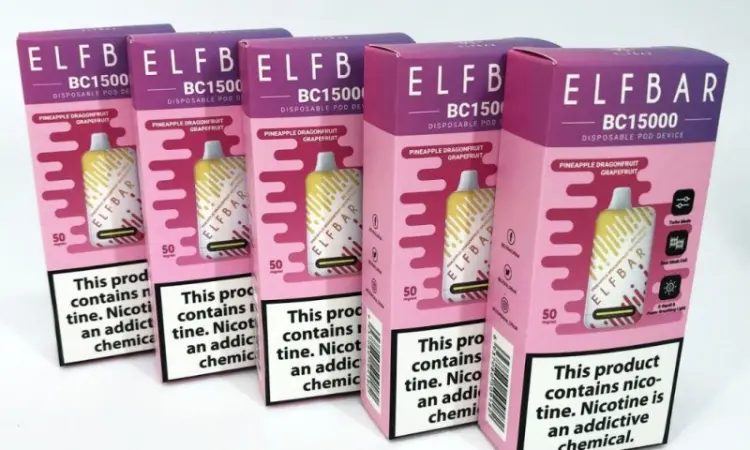 Э-сигарета ELF BAR 5% 15000 тяг, Ананас Драконовий фрукт Грейпфрут - фото № 2