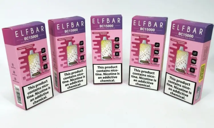 Э-сигарета ELF BAR 5% 15000 тяг, Ананас Драконовий фрукт Грейпфрут - фото № 3