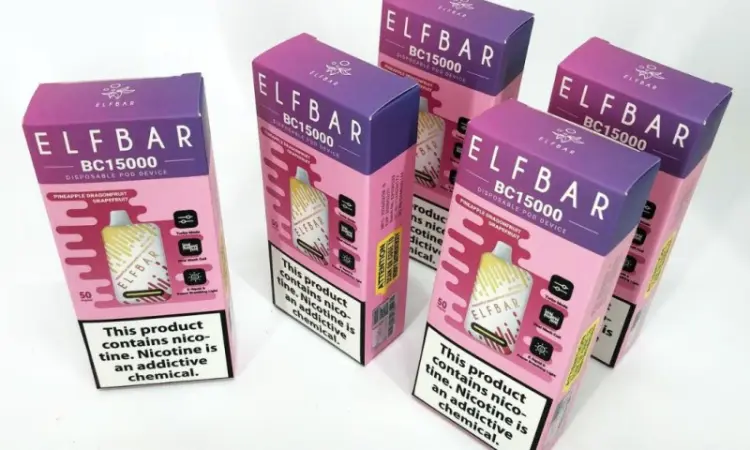 Э-сигарета ELF BAR 5% 15000 тяг, Ананас Драконовий фрукт Грейпфрут - фото № 4