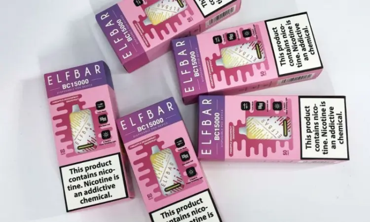 Э-сигарета ELF BAR 5% 15000 тяг, Ананас Драконовий фрукт Грейпфрут - фото № 5
