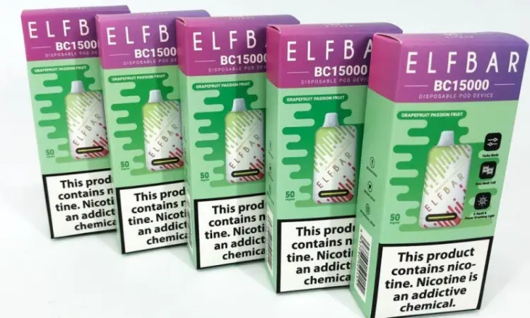 Э-сигарета ELF BAR 5% 15000 тяг, Грейпфрут Маракуйя - фото № 2