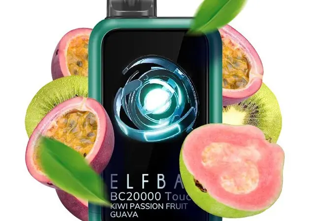 Сенсорная сигарета ELFBAR ВС 20000 тяг • Киви • Маракуйя • Гуава • - фото № 1