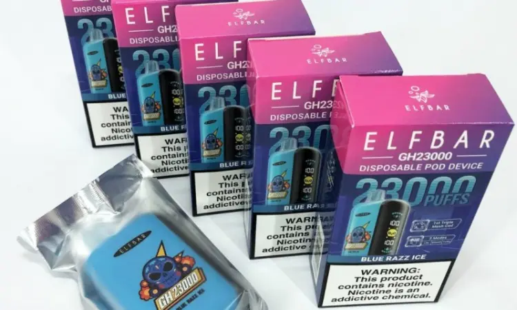 Електрона сигарета ELF BAR 5% на 23000 тяг (Синя Малина) - фото № 2