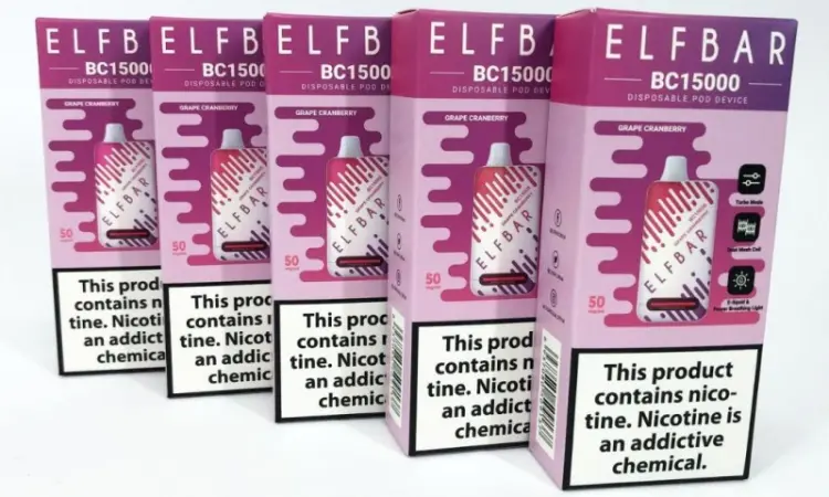 Е-сигарета ELF BAR 5% 15000 тяг, Виноград Журавлина - фото № 2