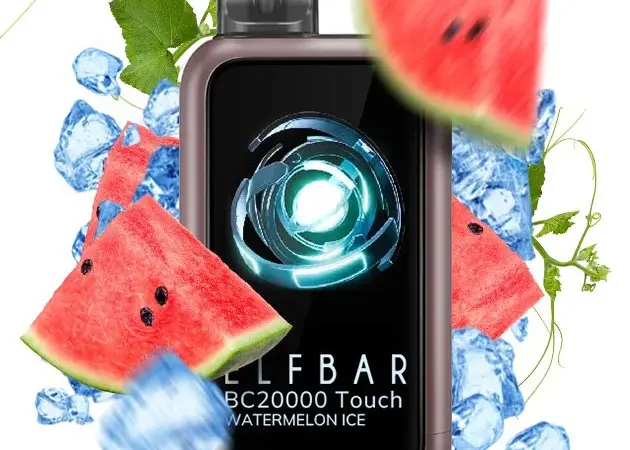 Сенсорная сигарета ELFBAR ВС 20000 тяг • Арбуз со льдом • - фото № 1