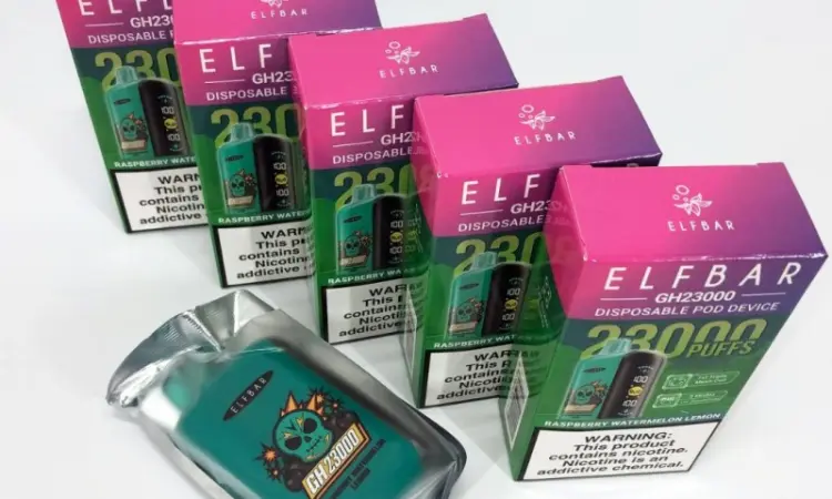 Електрона сигарета ELF BAR GH 5% 23000 тяг, Малина Кавун Лимон - фото № 2