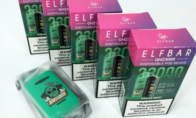 POD система ELF BAR 5% 23000 тяг, Полярная Мята - фото № 3