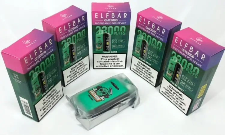 POD система ELF BAR 5% 23000 тяг, Полярная Мята - фото № 4