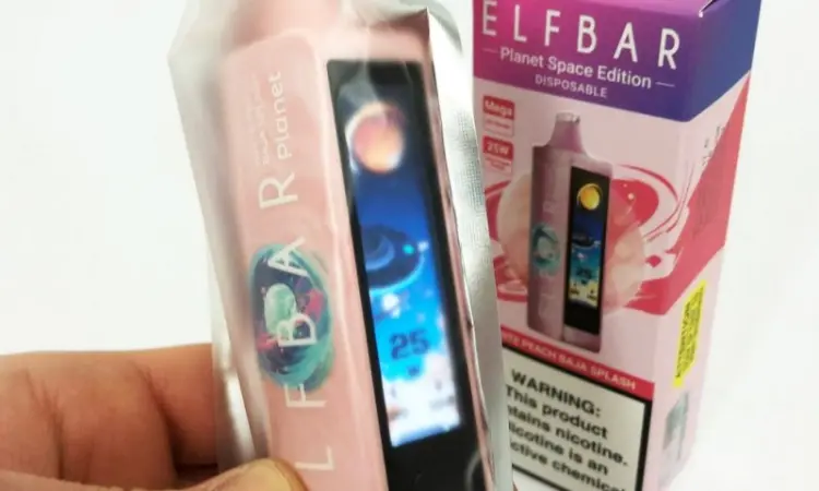 Сигарета ELFBAR Planet 25000 тяг ••• Спалах Білий персик • Баха - фото № 3