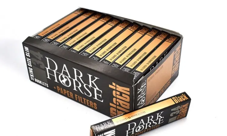 Бумага для самокруток Слим Dark Horse King Size Black 2-4180 - фото № 1