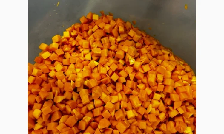 Продаю гарбуз мускатних сортів нарізаний кубиками - фото № 1
