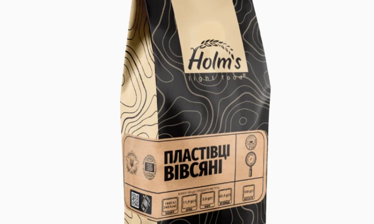 Пластівці вівсяні ТМ «Holm’s» – крафт пакет 500 г - фото № 1