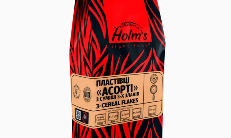 Пластівці Асорті 3 злаки ТМ «Holm’s» – крафт пакет 500 г - фото № 1