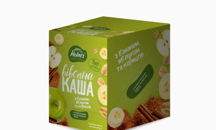 Каша вівсяна з бананом - фото № 1