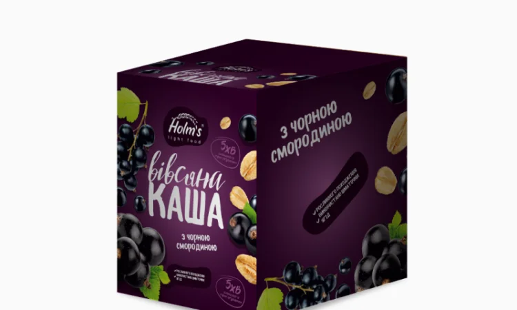 Каша вівсяна з чорною смородиною 480 г (12 шт.) - фото № 1