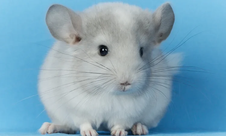 Пропонується маленький шиншилла - білий фіолетовий - фото № 1