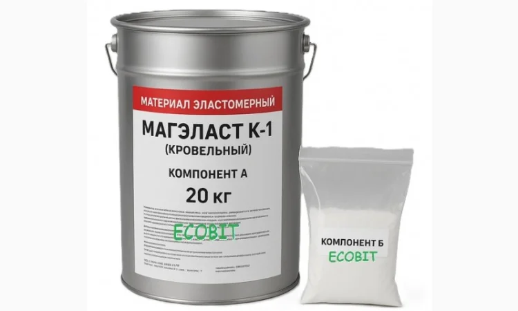 Эластомерный материал МЭК МАГЭЛАСТ К-1 Ecobit для гидроизоляции - фото № 1