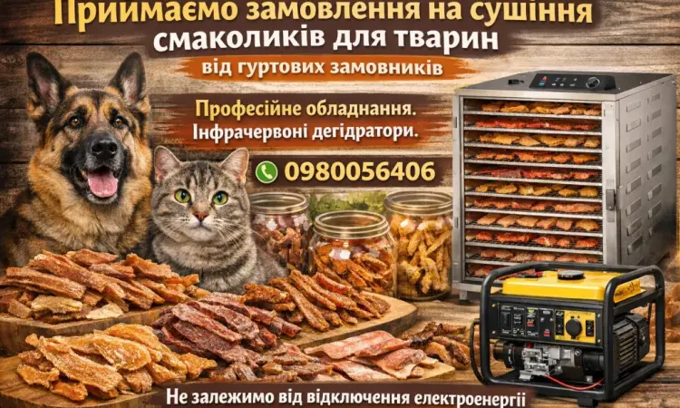 Предоставляем услуги сушки субпродуктов для животных - фото № 1