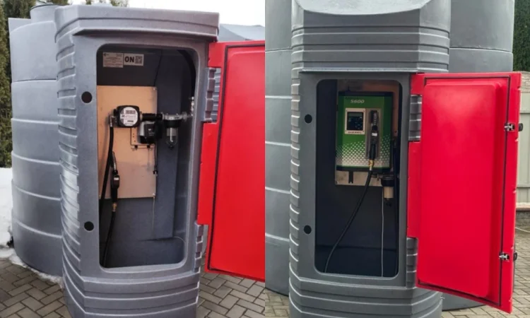 Резервуар 5000л двостінний для дизельного пального з механічним лічильником - фото № 8