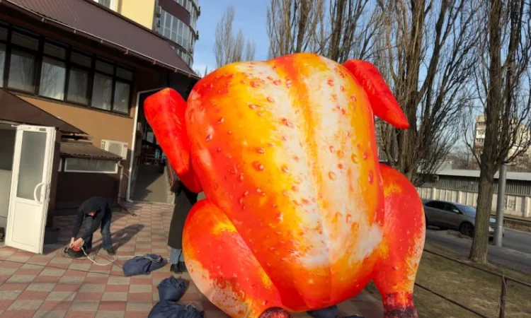 Наружная реклама надувная мобильная Привлечение покупателей 3.4 м - фото № 9