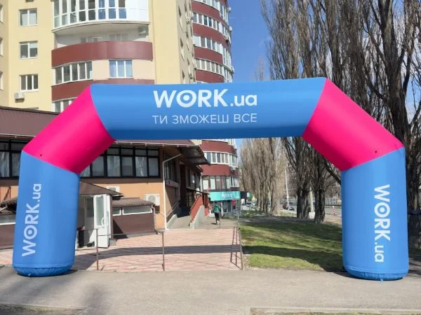 Надувная арка уличная реклама Надувной старт финиш Акции презентации - фото № 7