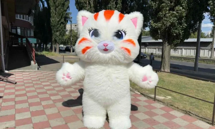 Аниматорский костюм надувной - ходячий щит бренда 240 см 4 часа работы - фото № 2