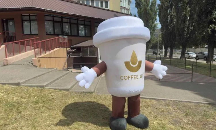 Аниматорский костюм надувной - ходячий щит бренда 240 см 4 часа работы - фото № 4