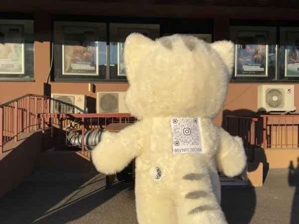 Надувной костюм аниматору кот 4 часа работы 2.4 м 60 Вт - фото № 3