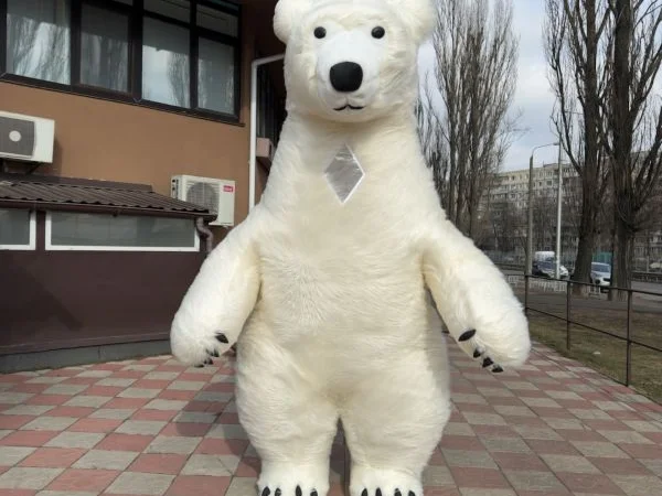 Надувной костюм аниматору кот 4 часа работы 2.4 м 60 Вт - фото № 8