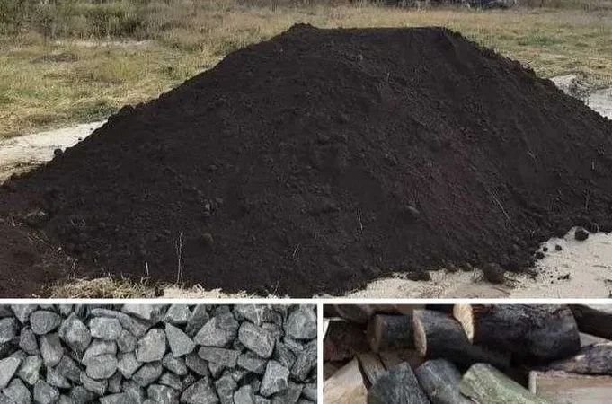 Чёрнозем, щебень, песок, дрова и торфобрикет в Киверцах - фото № 1