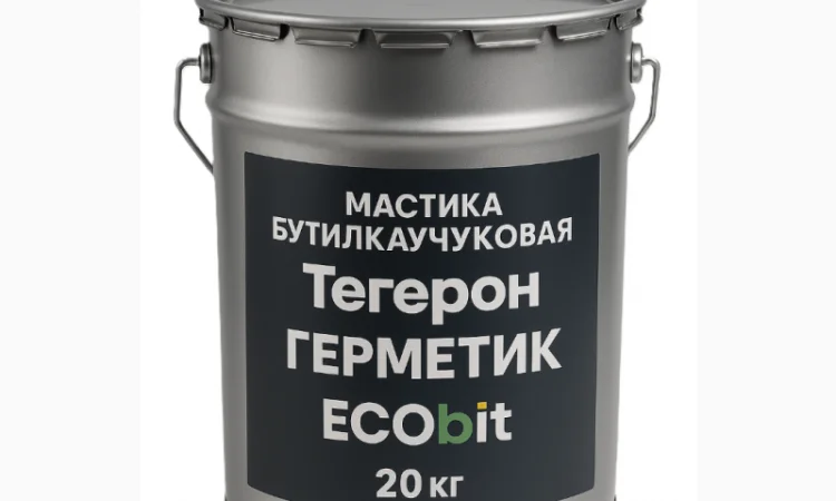 Тегерон Герметик ЕКОБІТ мастика бутилкаучукова відро 20 кг - фото № 1