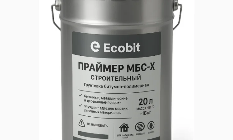 Праймер МБС-Х Ecobit 20 л для строительных и гидроизоляционных работ - фото № 1