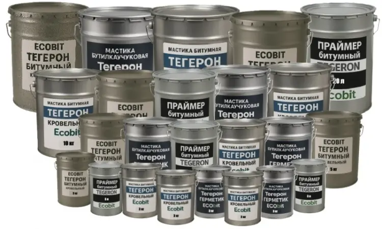 Мастика ТЕГЕРОН Ecobit ДСТУ Б В.2.7-106-2001 ( ГОСТ 30693-2000 ) - фото № 2