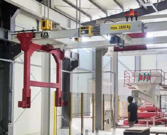 Автоматическая линия для производства бетонных изделий под давлением - фото № 2