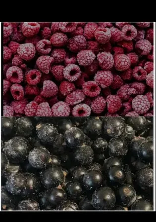 Ягоди малини та смородини заморожені. - фото № 1